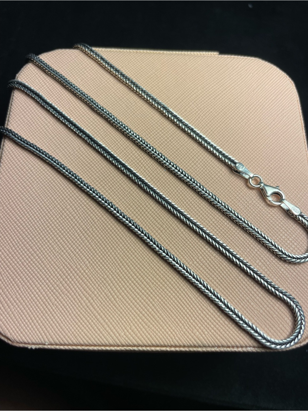 Sterling Silver Wheat Link Chain Necklace - Silver